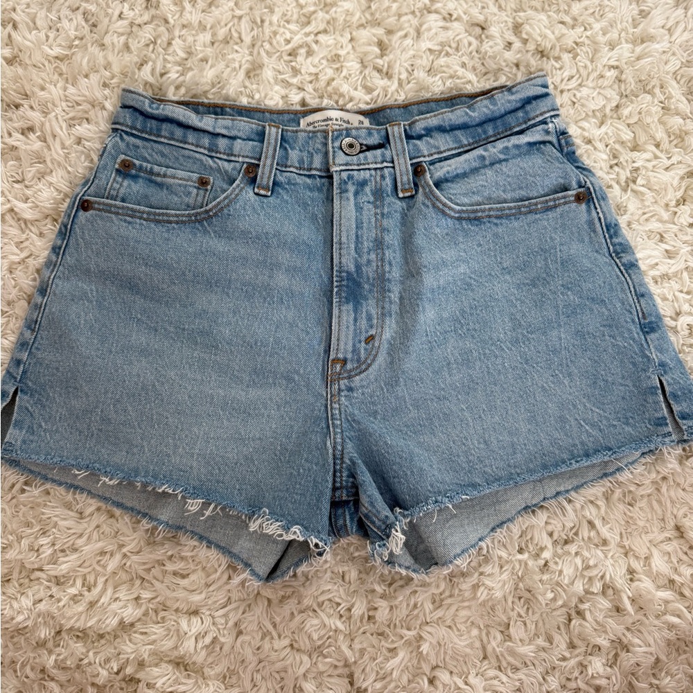 Abercrombie & Fitch High-Rise Denim Shorts